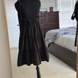 SHEIN Black and White Polka Dot Mini Dress